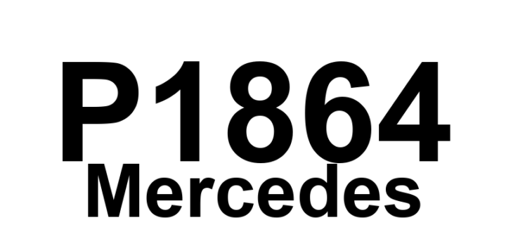 DTC P1864 Mercedes - Definição em inglês: Accel.pedal value of motor electronics implausible,CAN Definição em Português: Valor do pedal do acelerador dos eletrônicos do motor implausível, CAN.