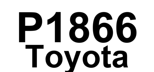 DTC P1866 Toyota - Definição em inglês: Shift Solenoid Malfunction Definição em Português: Válvula Solenoide de Troca - Funcionamento Incorreto