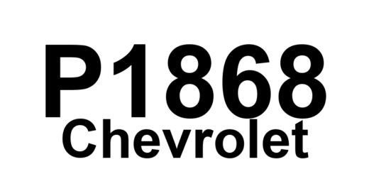 DTC P1868 Chevrolet - Definição em inglês: Transmission Fluid Life Definição em Português: Vida Útil do Fluido de Transmissão.