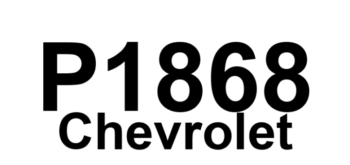 DTC P1868 Chevrolet - Definição em inglês: Transmission Fluid Life Definição em Português: Vida Útil do Fluido de Transmissão.