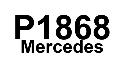 DTC P1868 Mercedes - Definição em inglês: Altitude factor of motor electronics implausible,CAN Definição em Português: Fator de altitude da eletrônica do motor - Implausível (CAN)