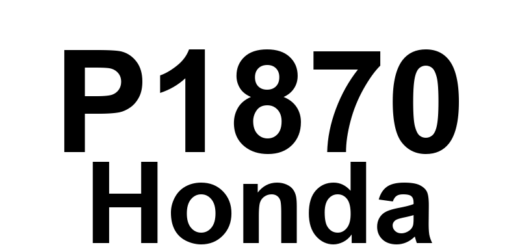 DTC P1870 Honda - Definição em inglês: Transmission Component Slipping Malfunction Definição em Português: Deslizamento de Componente da Transmissão - Mau Funcionamento