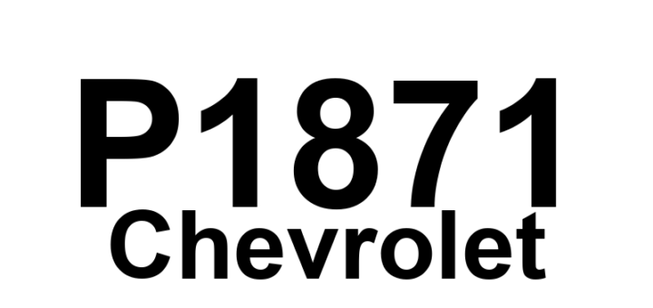 DTC P1871 Chevrolet - Definição em inglês: Undefined Gear Ratio (5.7L and 7.4L Gas) Definição em Português: Relação de Marcha Indefinida (Gasolina 5.7L e 7.4L)