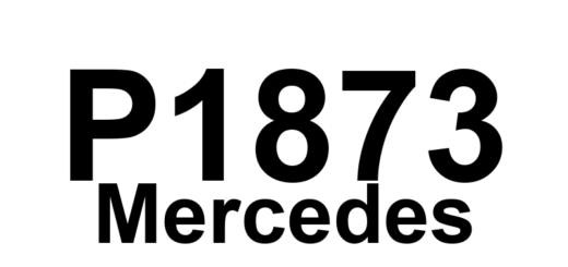DTC P1873 Mercedes - Definição em inglês: Fault in CAN communication with traction system Definição em Português: Falha na comunicação CAN com o sistema de tração.