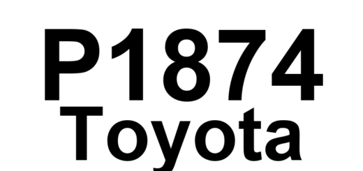 DTC P1874 Toyota - Definição em inglês: Select Stroke Sensor Malfunction Definição em Português: Sensor de Seleção do Curso - Mau Funcionamento