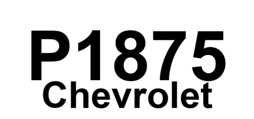 DTC P1875 Chevrolet - Definição em inglês: 4WD Low Switch Circuit Electrical (Electric Shift, 4.3L only) Definição em Português: Circuito do Interruptor 4WD Low - Problema Elétrico (Câmbio Elétrico, apenas 4.3L)