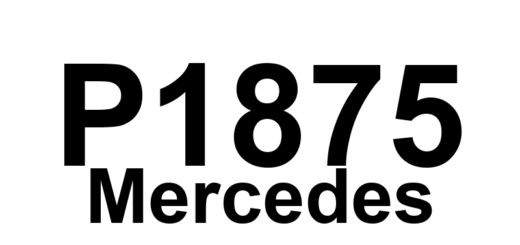DTC P1875 Mercedes - Definição em inglês: common CAN communication interfered Definição em Português: Comunicação CAN comum - Interferida