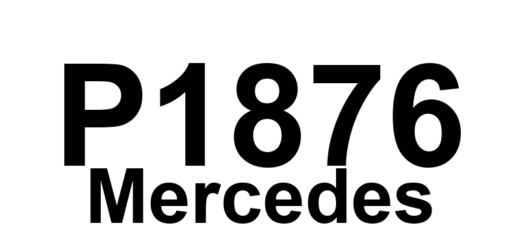 DTC P1876 Mercedes - Definição em inglês: Fault in CAN communication with traction system Definição em Português: Falha na comunicação CAN com o sistema de tração.