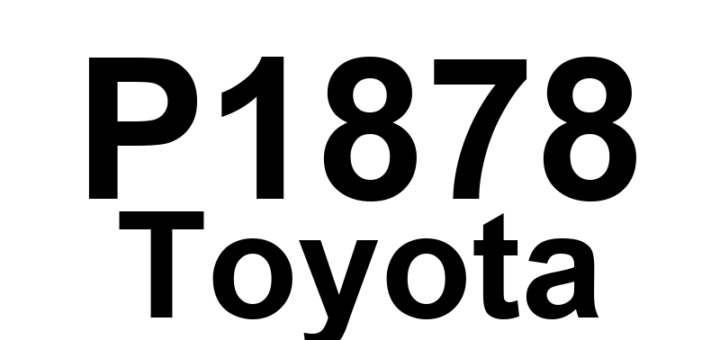 DTC P1878 Toyota - Definição em inglês: Clutch Solenoid Circuit Malfunction Definição em Português: Circuito do Solenoide da Embreagem - Mau Funcionamento