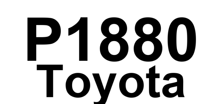 DTC P1880 Toyota - Definição em inglês: HPU Pressure Control System Malfunction Definição em Português: Sistema de Controle de Pressão da HPU - Mau Funcionamento