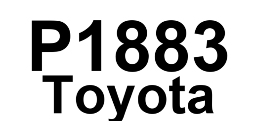 DTC P1883 Toyota - Definição em inglês: Select Stroke Sensor Malfunction Definição em Português: Sensor de Seleção de Curso - Mau Funcionamento