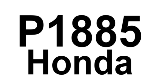 DTC P1885 Honda - Definição em inglês: A/T Drive Pulley Speed Sensor Circuit Malfunction Definição em Português: Circuito do Sensor de Velocidade da Polia Motriz da Transmissão Automática - Mau Funcionamento