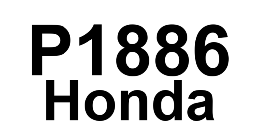 DTC P1886 Honda - Definição em inglês: A/T Driven Pulley Speed Sensor Circuit Malfunction Definição em Português: Sensor de Velocidade da Polia Motriz da Transmissão Automática - Mau Funcionamento do Circuito