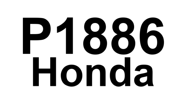 DTC P1886 Honda - Definição em inglês: A/T Driven Pulley Speed Sensor Circuit Malfunction Definição em Português: Sensor de Velocidade da Polia Motriz da Transmissão Automática - Mau Funcionamento do Circuito