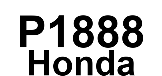 DTC P1888 Honda - Definição em inglês: A/T Second Gear Shaft Speed Sensor Circuit Malfunction Definição em Português: (Sensor de velocidade do eixo da segunda marcha da transmissão automática - Mau funcionamento do circuito)
