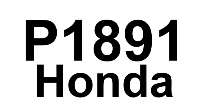 DTC P1891 Honda - Definição em inglês: A/T Start Clutch Control System Malfunction Definição em Português: Sistema de controle da embreagem de partida da transmissão automática - Mau funcionamento