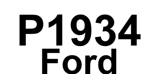DTC P1934 Ford - Definição em inglês: Vehicle Speed Signal Definição em Português: Sinal de Velocidade do Veículo.
