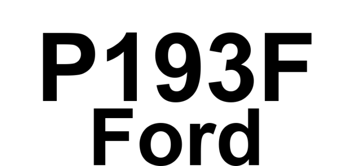 DTC P193F Ford - Definição em inglês: Vehicle Speed Signal Intermittent Definição em Português: Sinal de Velocidade do Veículo - Intermitente