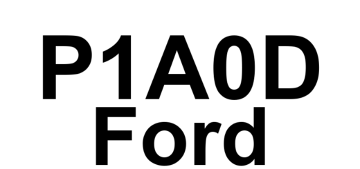 DTC P1A0D Ford - Definição em inglês: Hybrid Powertrain Control Module - Generator Disabled Definição em Português: Módulo de Controle do Trem de Força Híbrido - Gerador Desativado