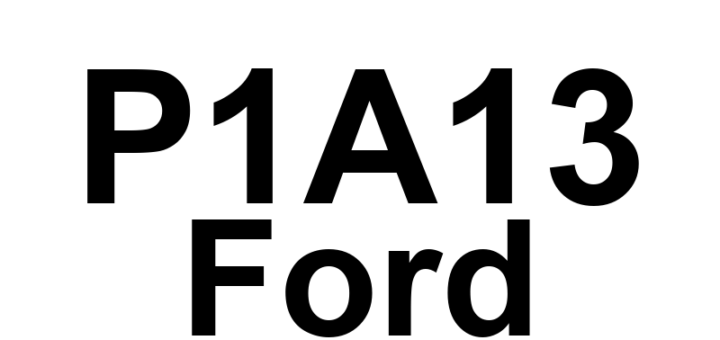 DTC P1A13 Ford - Definição em inglês: Hybrid Powertrain Control Module - Regenerative Braking Disabled Definição em Português: Módulo de Controle do Trem de Força Híbrido - Freio Regenerativo Desativado