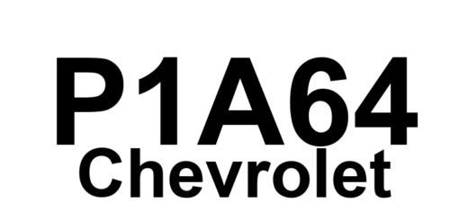 DTC P1A64 Chevrolet - Definição em inglês: Starter/Generator Control Module Reset Definição em Português: Módulo de Controle do Motor de Partida/Gerador - Resetar