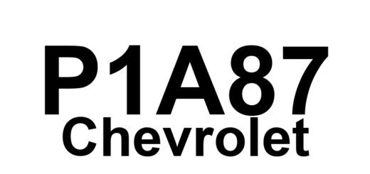 DTC P1A87 Chevrolet - Definição em inglês: Low Starter/Generator Control Module Coolant Level Definição em Português: Módulo de Controle do Motor de Partida/Gerador - Nível Baixo de Líquido de Arrefecimento.