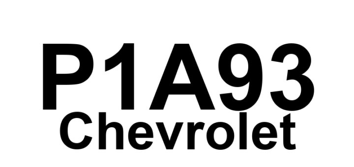 DTC P1A93 Chevrolet - Definição em inglês: 14-Volt Power Module Stuck OFF Definição em Português: Módulo de Energia de 14 Volts - Travado em Desligado