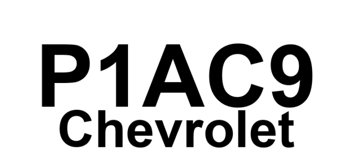 DTC P1AC9 Chevrolet - Definição em inglês: HCM Service Calibration Fault Definição em Português: Falha de Calibração de Serviço do HCM (Módulo de Controle Hidráulico).