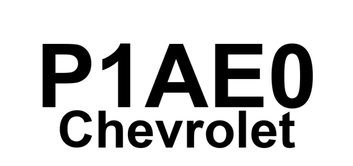 DTC P1AE0 Chevrolet - Definição em inglês: Drive Motor 2 Control Module System Voltage Low Definição em Português: Módulo de Controle do Motor de Tração 2 - Tensão do Sistema Baixa