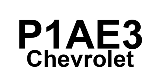 DTC P1AE3 Chevrolet - Definição em inglês: Battery Energy Control Module High Voltage System Interlock Circuit Low Voltage Definição em Português: Módulo de Controle de Energia da Bateria - Tensão Baixa no Circuito de Intertravamento do Sistema de Alta Tensão.