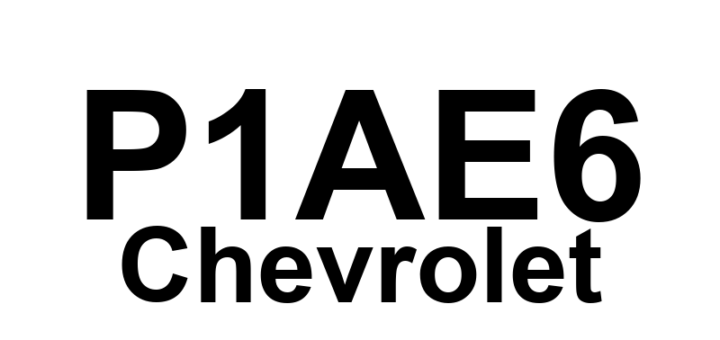 DTC P1AE6 Chevrolet - Definição em inglês: Battery Energy Control Module Hybrid Battery Voltage Isolation Sensor Circuit Definição em Português: Módulo de Controle de Energia da Bateria - Circuito do Sensor de Isolamento de Tensão da Bateria Híbrida