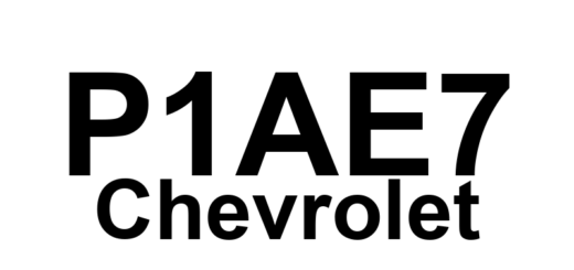DTC P1AE7 Chevrolet - Definição em inglês: Battery Energy Control Module Hybrid Battery Voltage System Isolation Lost Definição em Português: Módulo de Controle de Energia da Bateria - Perda de Isolamento do Sistema de Tensão da Bateria Híbrida