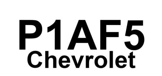 DTC P1AF5 Chevrolet - Definição em inglês: Drive Motor 1 Control Module Hybrid Battery Voltage Isolation Sensor Circuit High Voltage Definição em Português: Módulo de Controle do Motor de Tração 1 - Tensão Alta no Circuito do Sensor de Isolamento da Bateria Híbrida