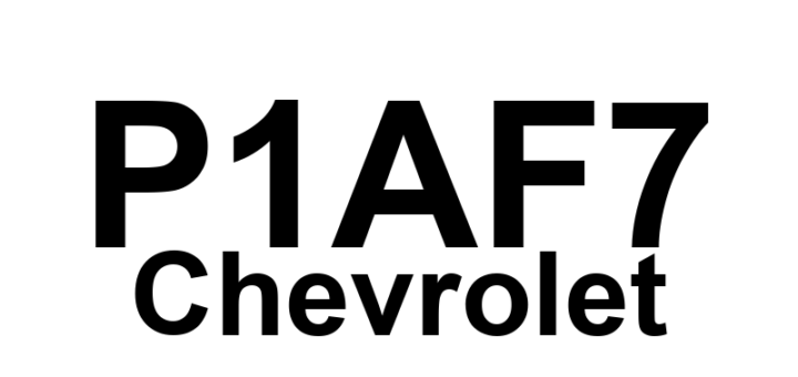 DTC P1AF7 Chevrolet - Definição em inglês: Drive Motor 2 Control Module Hybrid Battery Voltage Isolation Sensor Circuit High Voltage Definição em Português: Módulo de Controle do Motor de Tração 2 - Circuito do Sensor de Isolamento de Tensão da Bateria Híbrida com Alta Tensão