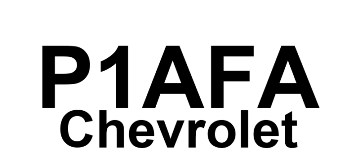 DTC P1AFA Chevrolet - Definição em inglês: Drive Motor 1 Control Module Programmable Logic Device Not Programmed Definição em Português: Módulo de Controle do Motor de Tração 1 - Dispositivo Lógico Programável Não Programado