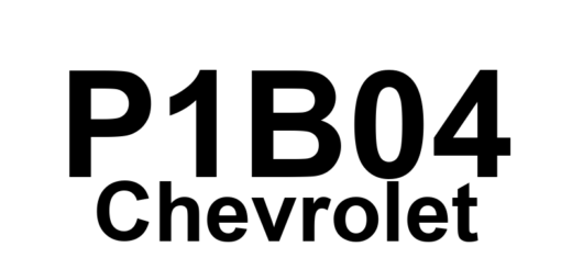 DTC P1B04 Chevrolet - Definição em inglês: Drive Motor 2 Position Sensor Circuit Loss of Tracking Definição em Português: Sensor de Posição do Motor de Tração 2 - Perda de Rastreamento do Circuito