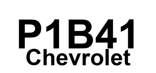 DTC P1B41 Chevrolet - Definição em inglês: Drive Motor 1 Control Module Hybrid/EV Battery Voltage Isolation Sensing Performance Definição em Português: Módulo de Controle do Motor de Tração 1 - Desempenho de Detecção de Isolamento da Tensão da Bateria Híbrida/EV.