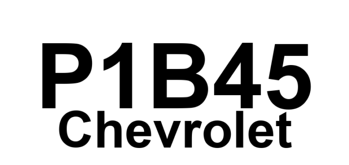 DTC P1B45 Chevrolet - Definição em inglês: Hybrid/EV Battery 33 Circuit Performance Definição em Português: Bateria Híbrida/EV - Desempenho do Circuito 33