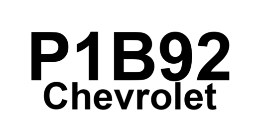DTC P1B92 Chevrolet - Definição em inglês: Hybrid/EV Battery 58 Circuit High Voltage Definição em Português: Bateria Híbrida/EV - Circuito 58 com Alta Voltagem