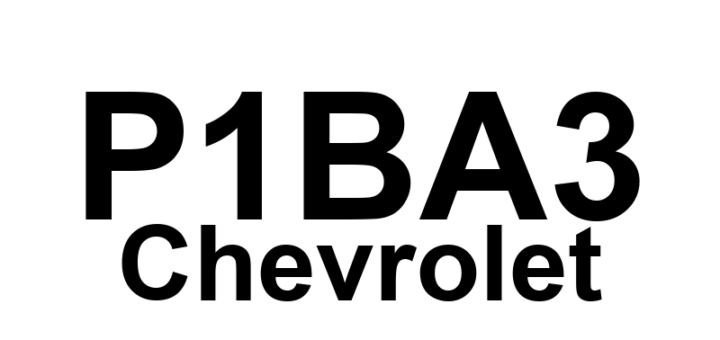 DTC P1BA3 Chevrolet - Definição em inglês: Hybrid/EV Battery 64 Circuit Low Voltage Definição em Português: Circuito da Bateria Híbrida/EV 64 - Tensão Baixa