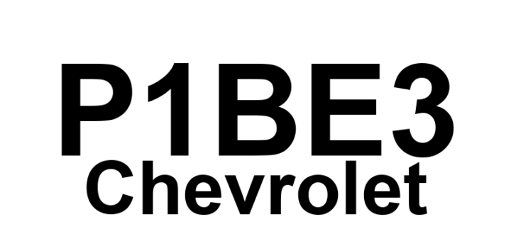 DTC P1BE3 Chevrolet - Definição em inglês: Hybrid/EV Battery 85 Circuit High Voltage Definição em Português: Bateria Híbrida/EV - Tensão Alta no Circuito 85