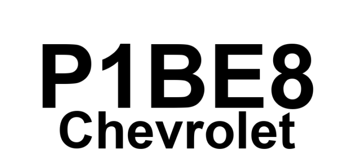 DTC P1BE8 Chevrolet - Definição em inglês: Hybrid/EV Battery 87 Circuit Low Voltage Definição em Português: Bateria híbrida/EV - Tensão baixa no circuito 87