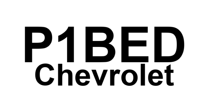 DTC P1BED Chevrolet - Definição em inglês: Hybrid/EV Battery 89 Circuit Performance Definição em Português: Bateria de Híbrido/EV - Desempenho do Circuito 89