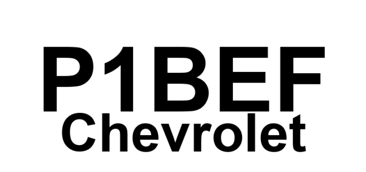 DTC P1BEF Chevrolet - Definição em inglês: Hybrid/EV Battery 89 Circuit High Voltage Definição em Português: Bateria de Híbrido/EV - Tensão Alta no Circuito 89