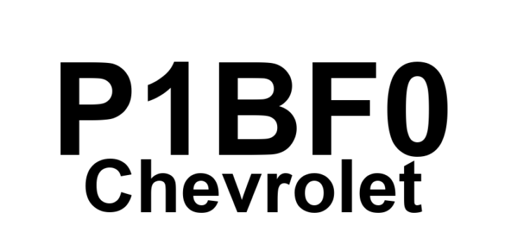 DTC P1BF0 Chevrolet - Definição em inglês: Hybrid/EV Battery 90 Circuit Performance Definição em Português: Bateria Híbrida/EV 90 - Desempenho do Circuito