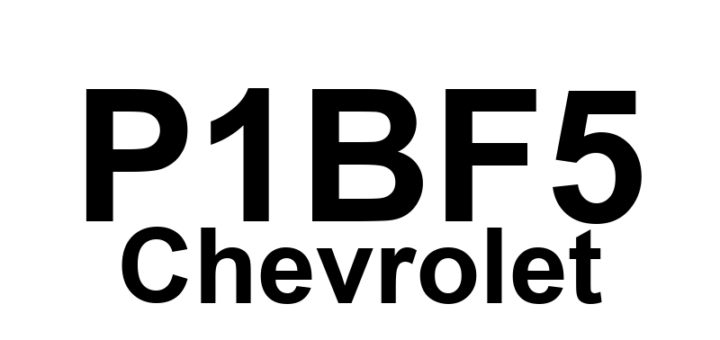 DTC P1BF5 Chevrolet - Definição em inglês: Hybrid/EV Battery 91 Circuit High Voltage Definição em Português: Bateria Híbrida/EV - Alta Voltagem no Circuito 91