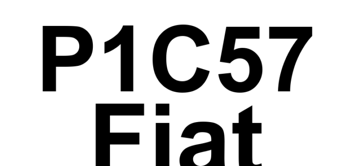 DTC P1C57 Fiat - Definição em inglês: Reductant Control Module Shutdown - Crash Event Detected Definição em Português: Módulo de Controle do Redutor - Desligamento por Detecção de Acidente
