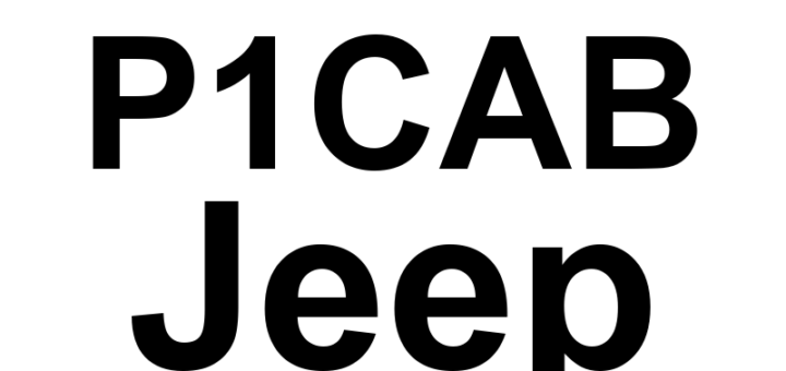 DTC P1CAB Jeep - Definição em inglês: K1 Electrovalve Specific Fault - Circuit Open Definição em Português: Válvula Eletromagnética K1 - Falha Específica (Circuito Aberto)