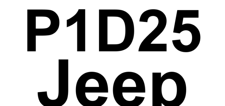 DTC P1D25 Jeep - Definição em inglês: Shift Control Rationality Definição em Português: Controle de Mudança de Marcha - Racionalidade