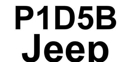 DTC P1D5B Jeep - Definição em inglês: Supply Sensor C -Vs3 - Circuit Voltage Out Of Range Definição em Português: Sensor de Alimentação C - Tensão do Circuito Fora da Faixa.
